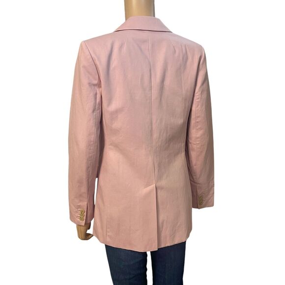 Banana Republic Long And Lean Blazer Pink Classic Preppy Minimalist Career - Picture 4 of 10
